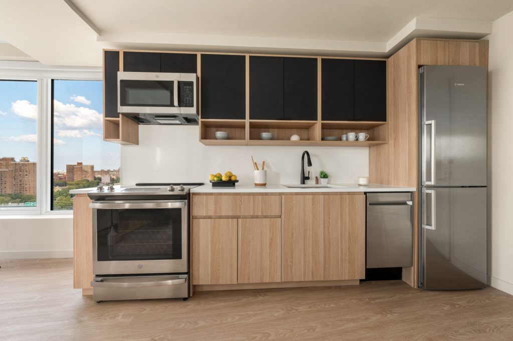 Kitchen in one of Maven's luxury apartments in The Bronx, NY